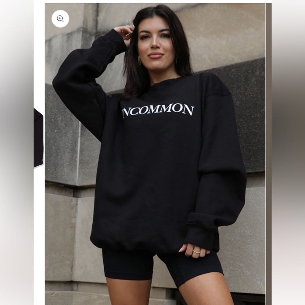 Black Uncommon James Crew neck sweatshirt - Picture 3 of 3